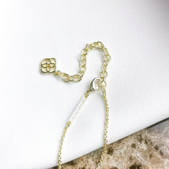 Gold Elisa Fuchsia Kyocera Opal Pendant Necklace - Picture 3 of 3